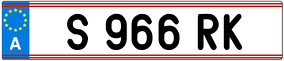 Trailer License Plate